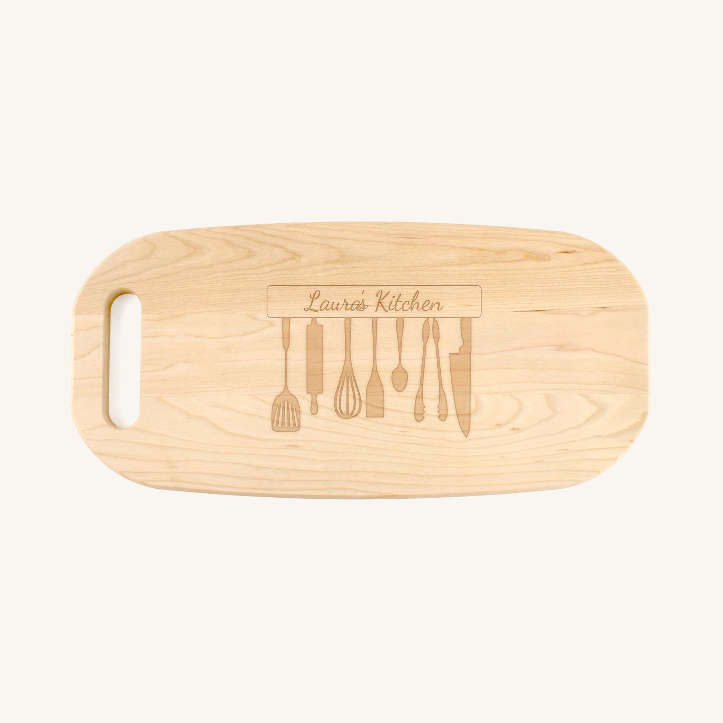 Bandeja para Charcutería de Madera con Asa