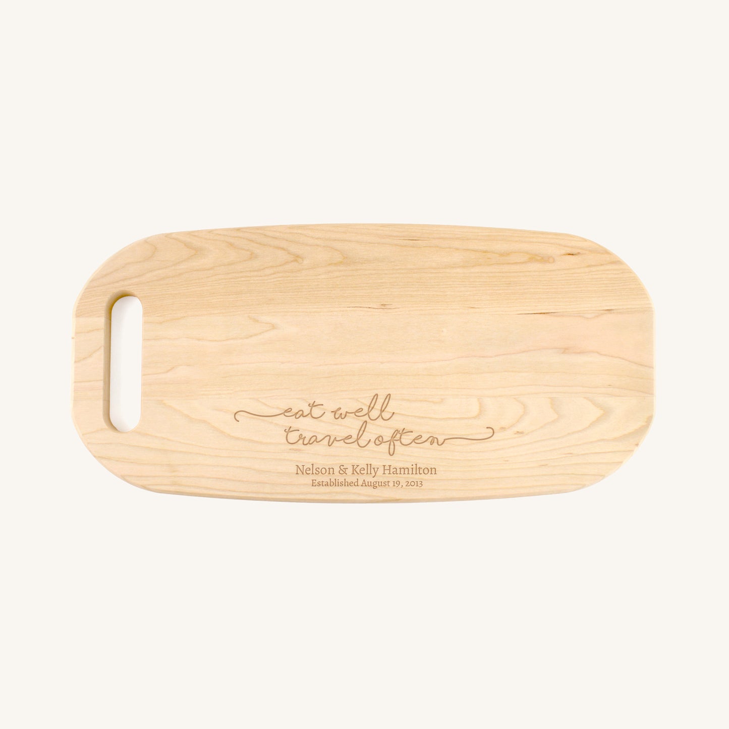 Bandeja para Charcutería de Madera con Asa