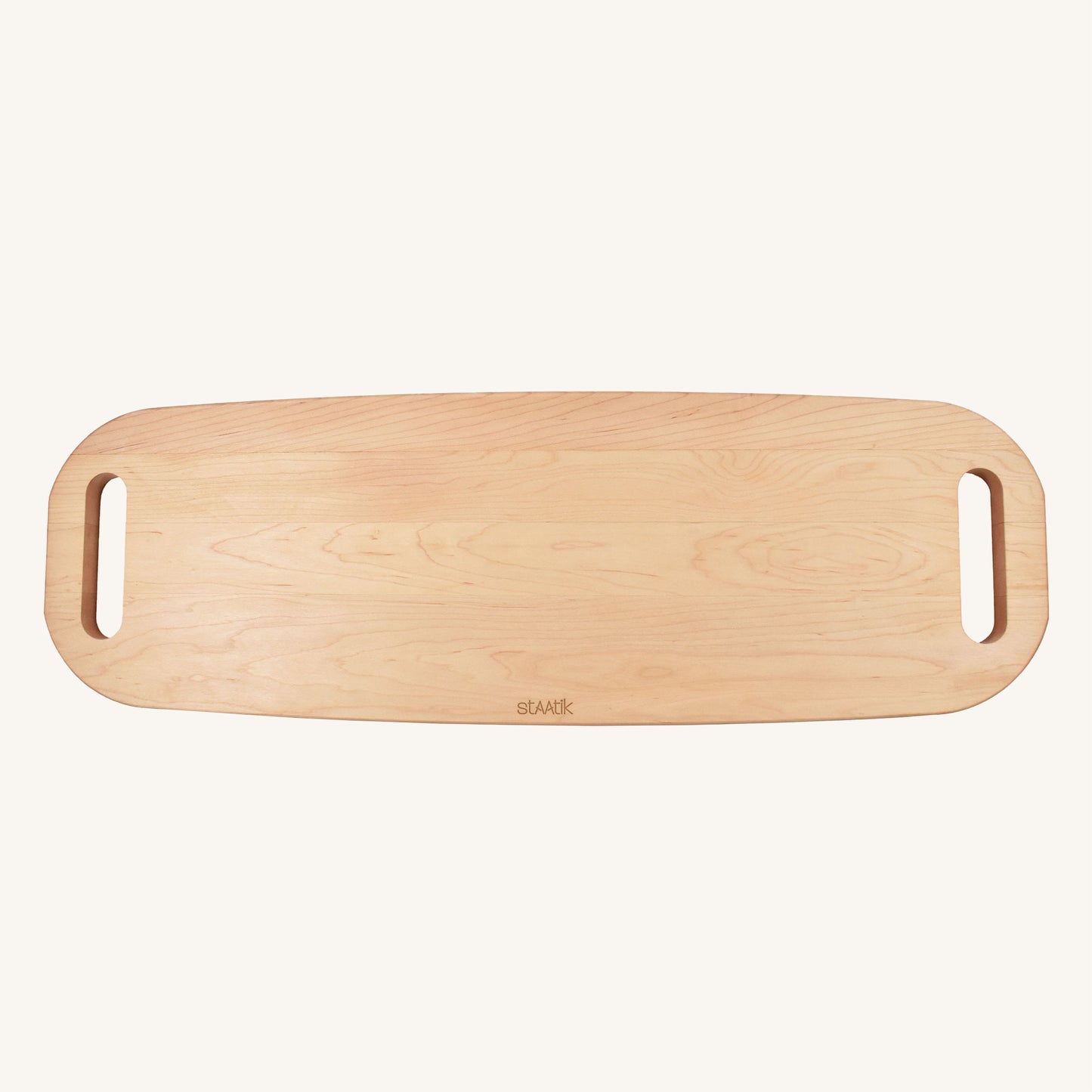 Bandeja para servir de madera con asas en ambos extremos