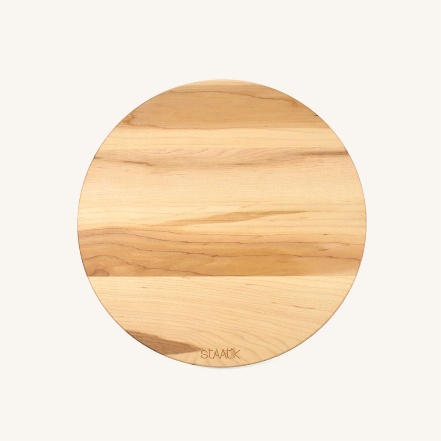Planche à découper en bois ronde de 10 1/2 pouces