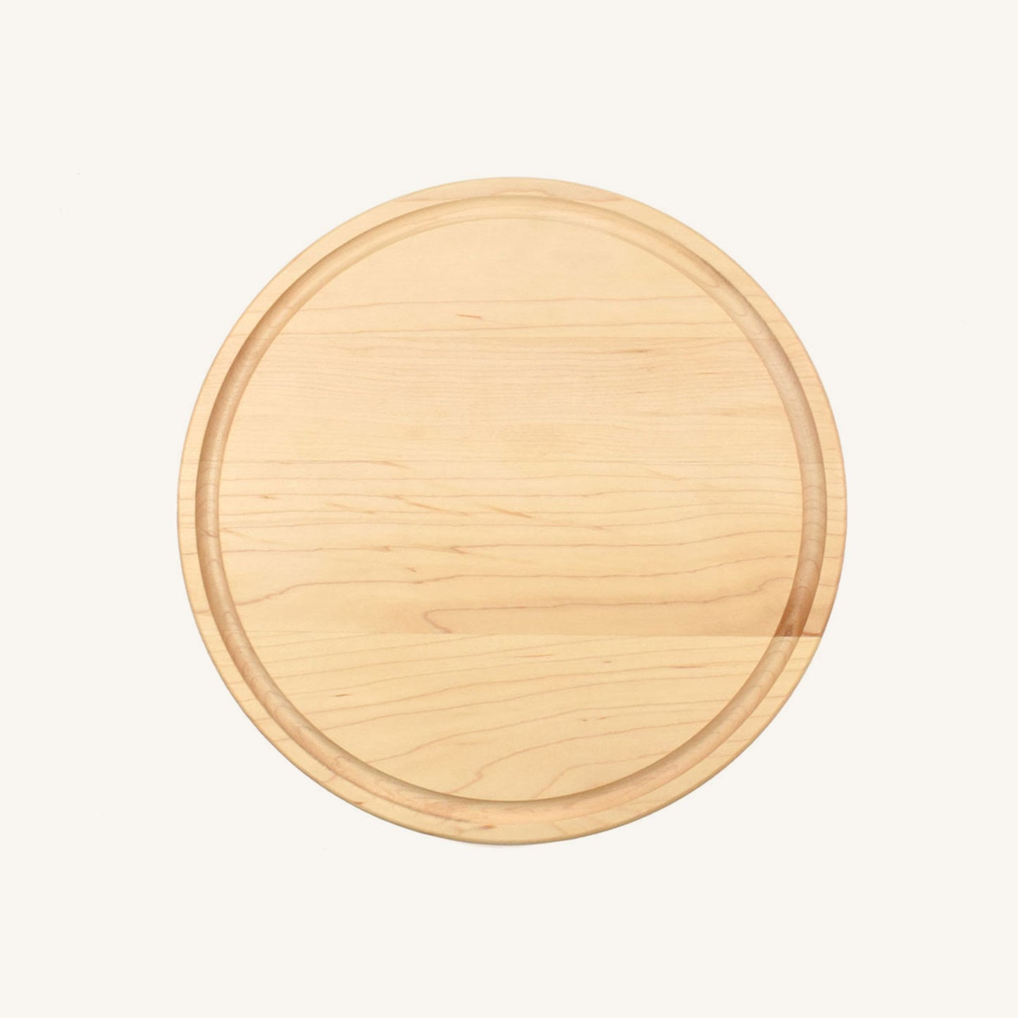 Planche à découper en bois ronde de 10 1/2 pouces