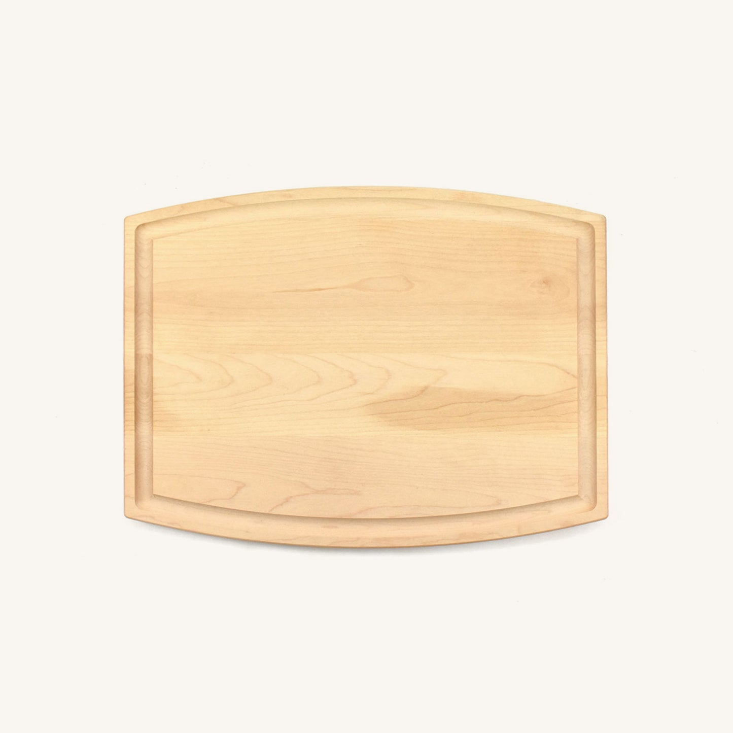 Arched Wood Cutting Board with Juice Groove