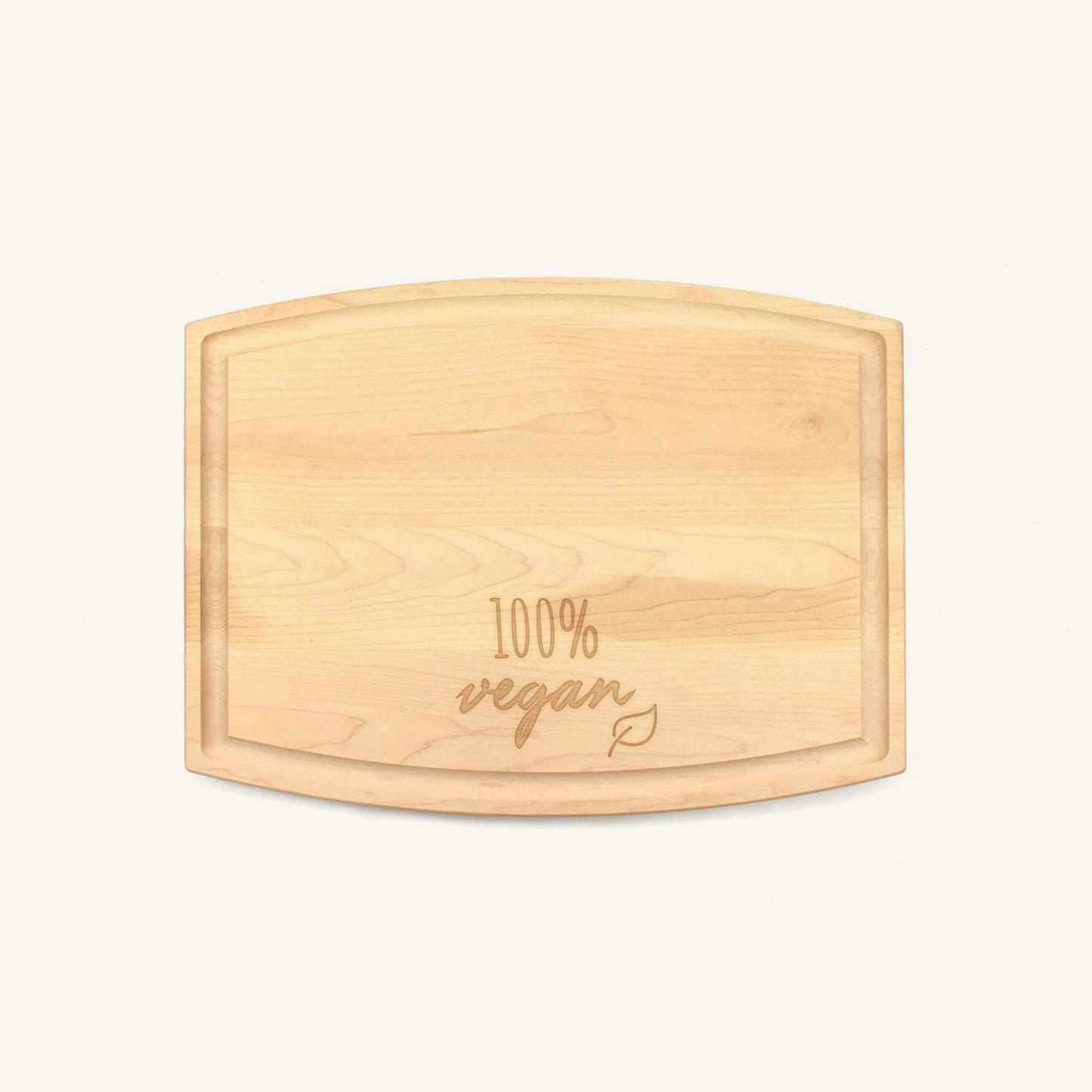 Arched Wood Cutting Board with Juice Groove