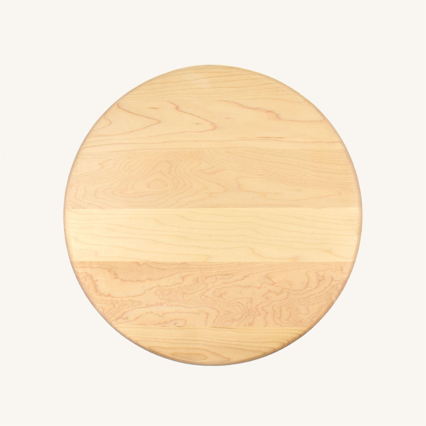 Tabla de cortar de madera redonda de 15 pulgadas