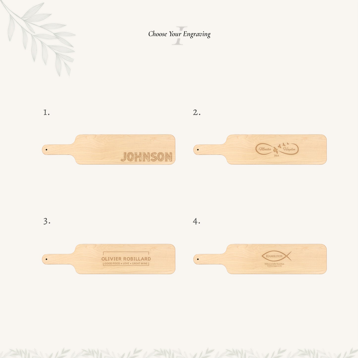 Tabla de cortar de madera baguette