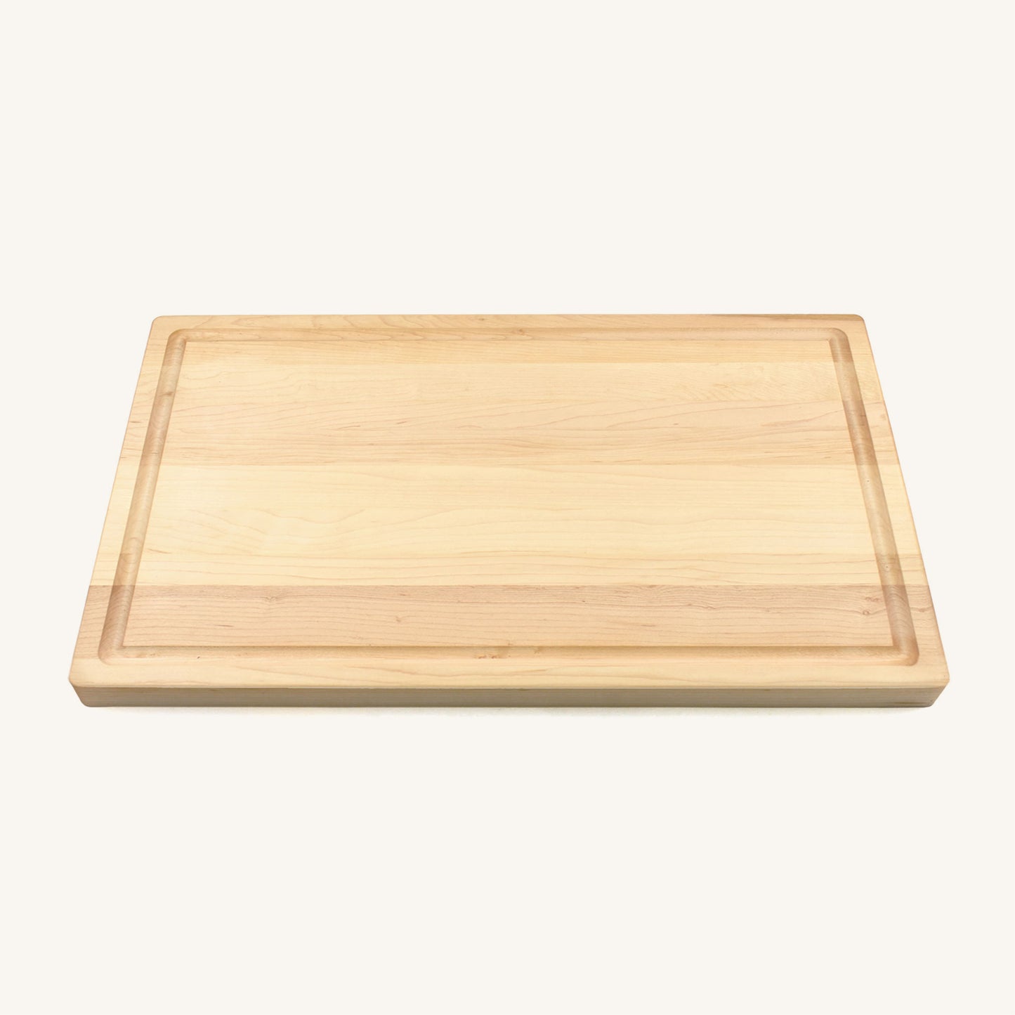 Large Cutting Board with Rounded Edges and Juice Groove