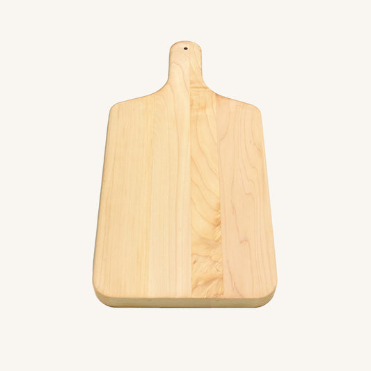 Tabla de cortar de madera con mango de 4 pulgadas