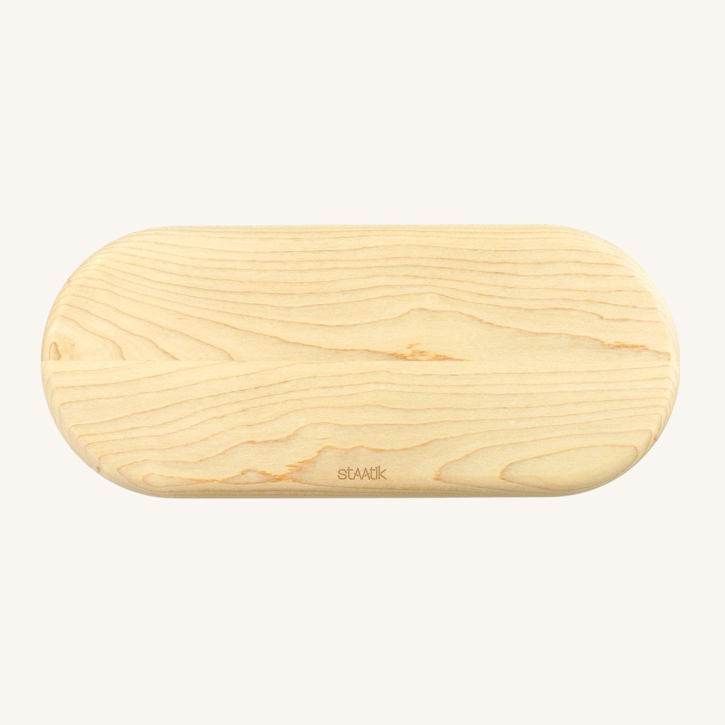 Bandeja ovalada de madera dura