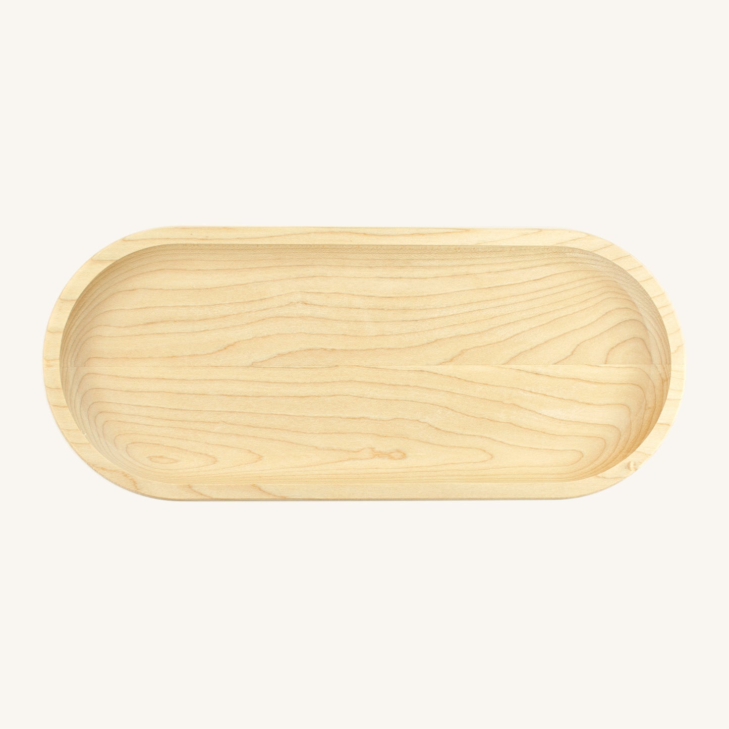 Bandeja ovalada de madera dura