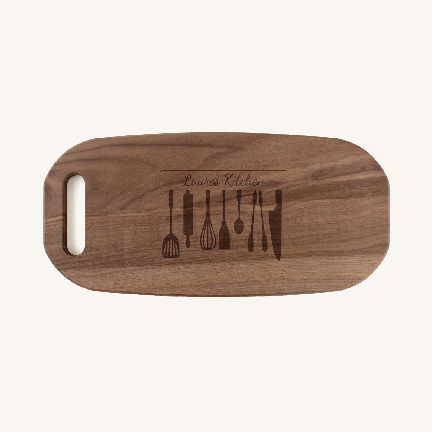 Bandeja para Charcutería de Madera con Asa