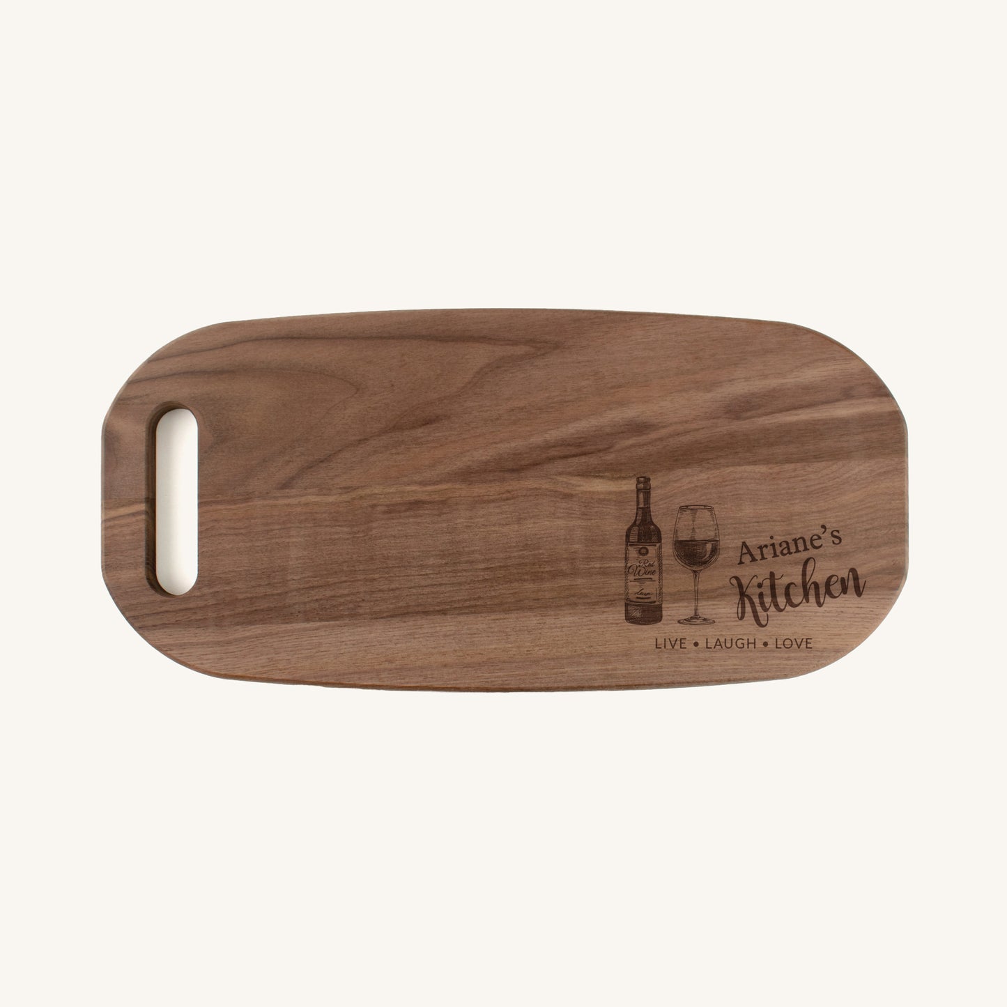 Bandeja para Charcutería de Madera con Asa