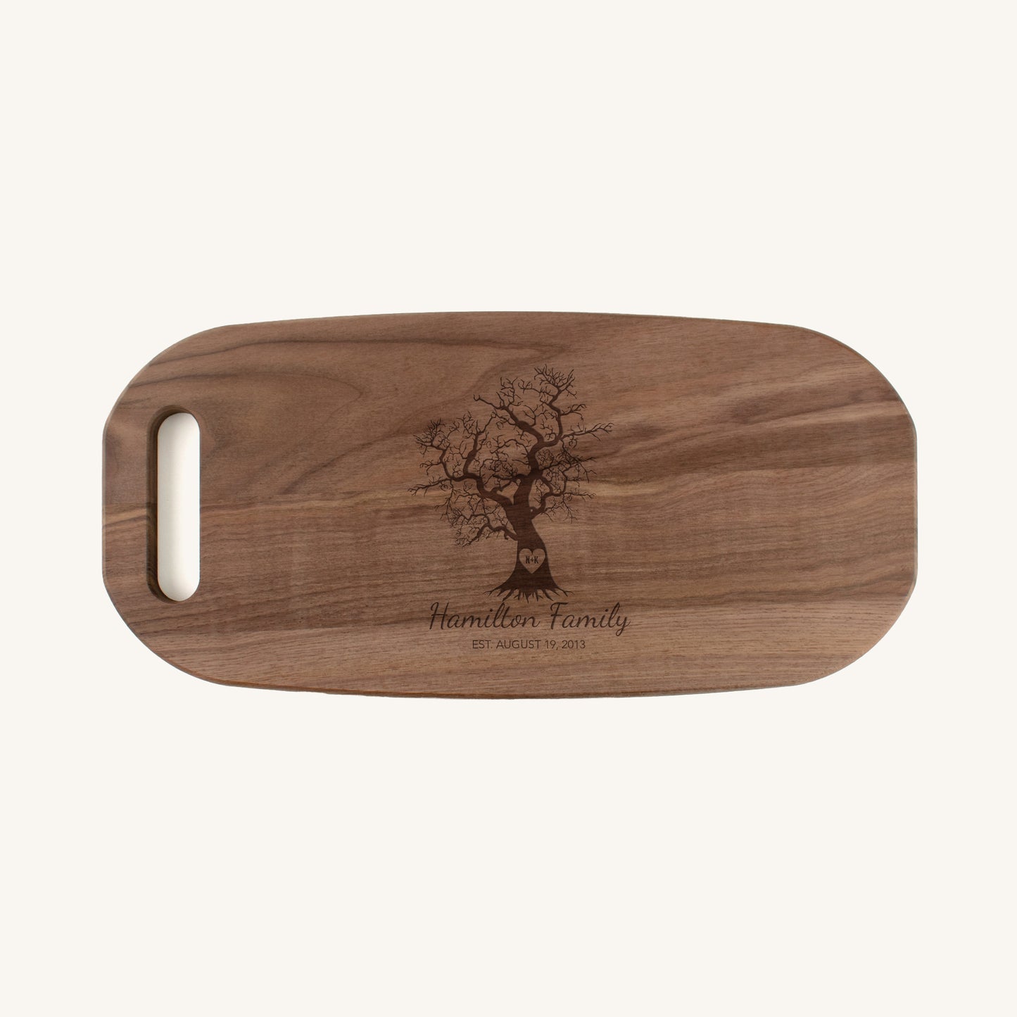 Bandeja para Charcutería de Madera con Asa