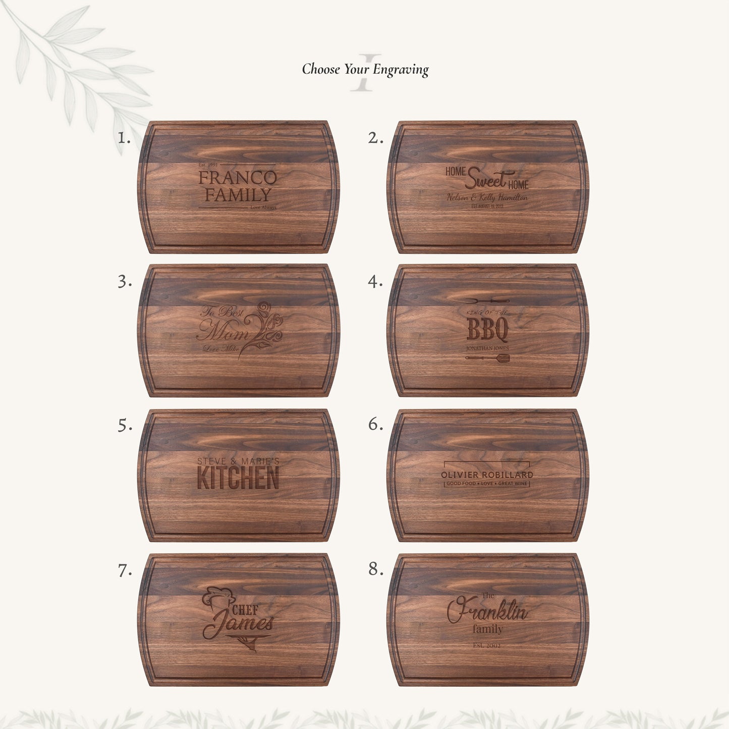 Tabla de cortar de madera grande con ranura para jugo