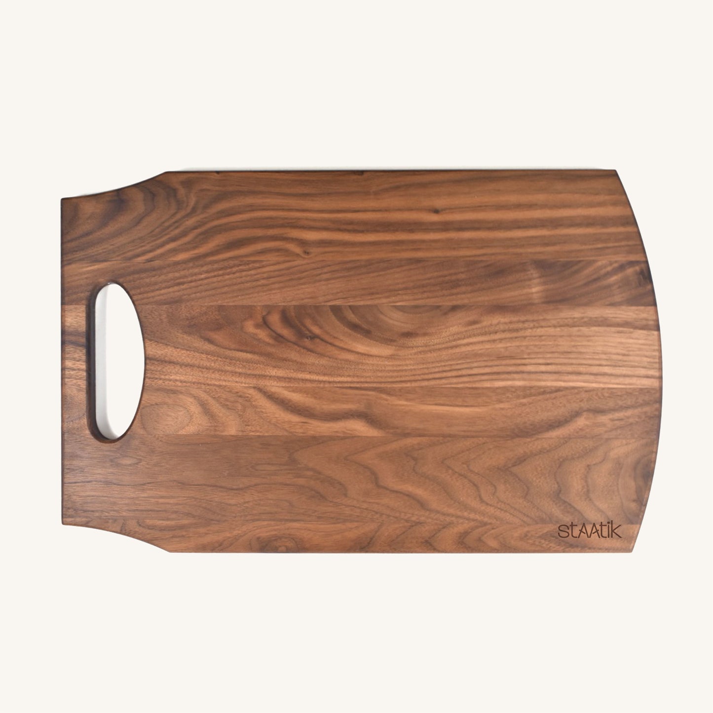 Large Wood Cutting Board with Handle and Juice Groove