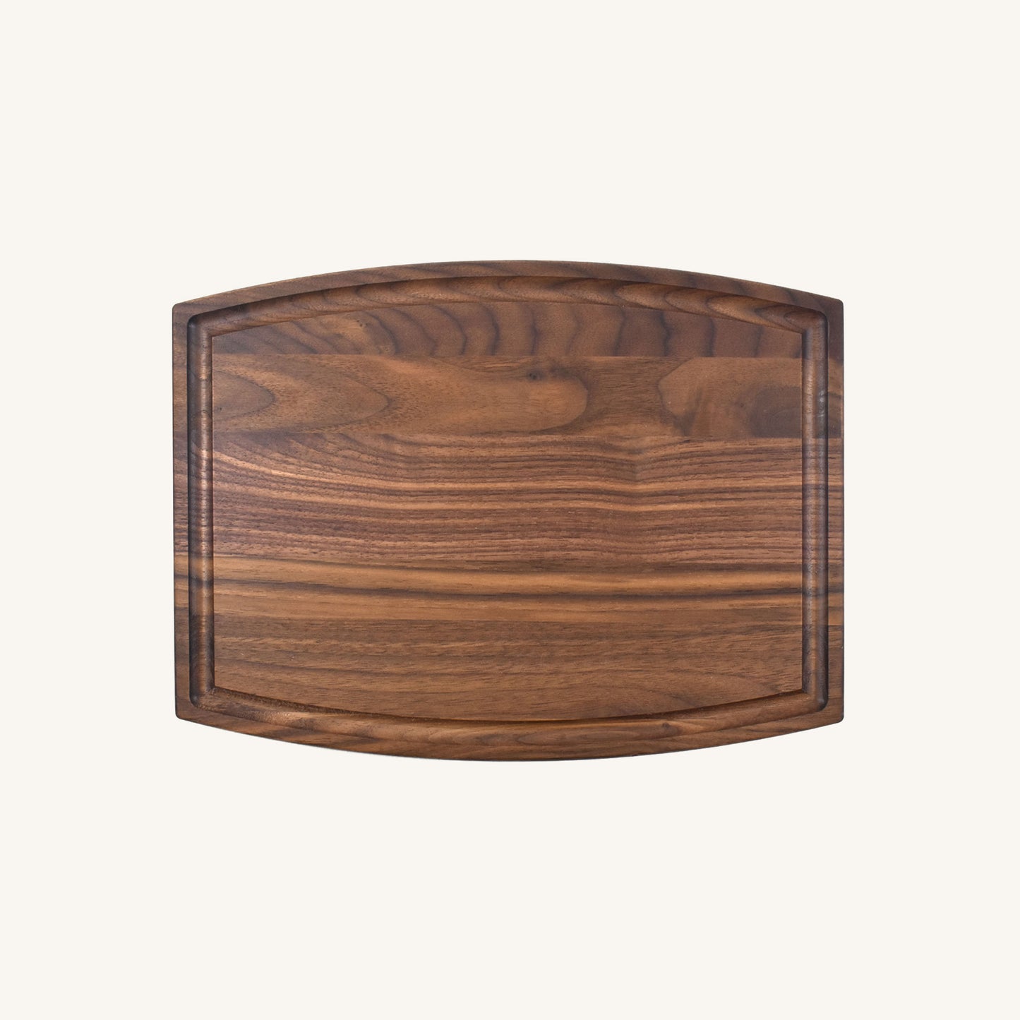 Arched Wood Cutting Board with Juice Groove