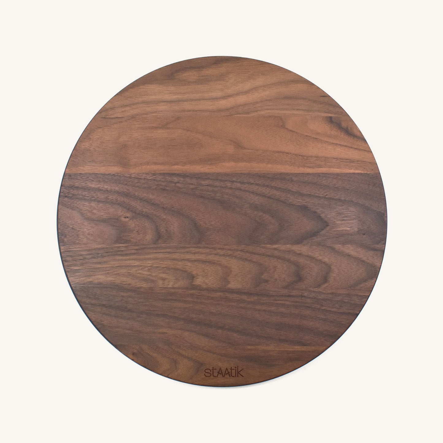 Tabla de cortar de madera redonda de 13 1/2 pulgadas