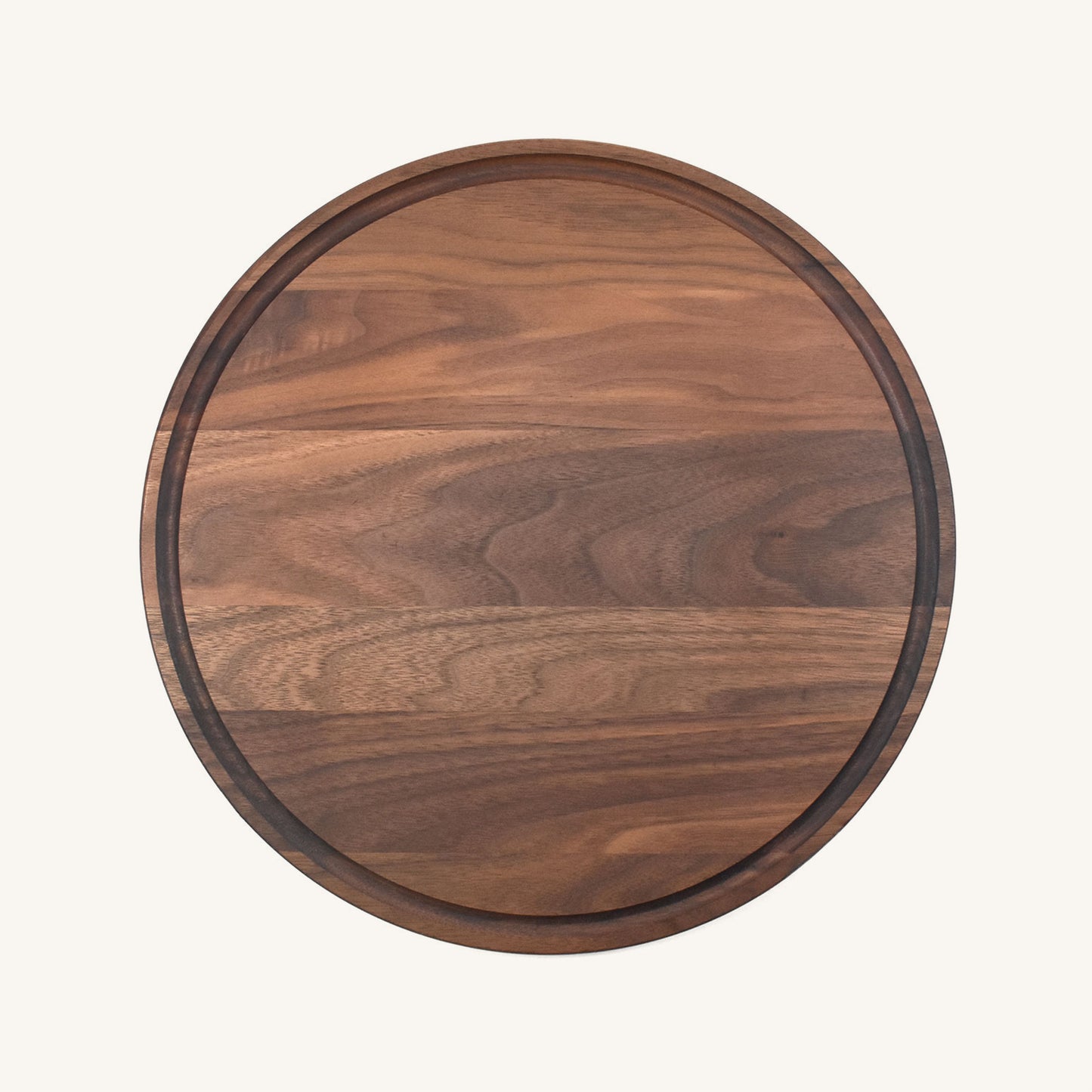 Tabla de cortar de madera redonda de 13 1/2 pulgadas