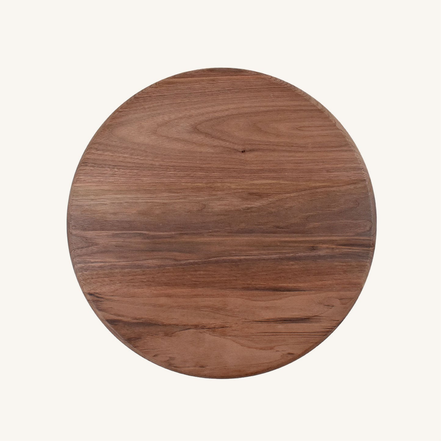Tabla de cortar de madera redonda de 15 pulgadas