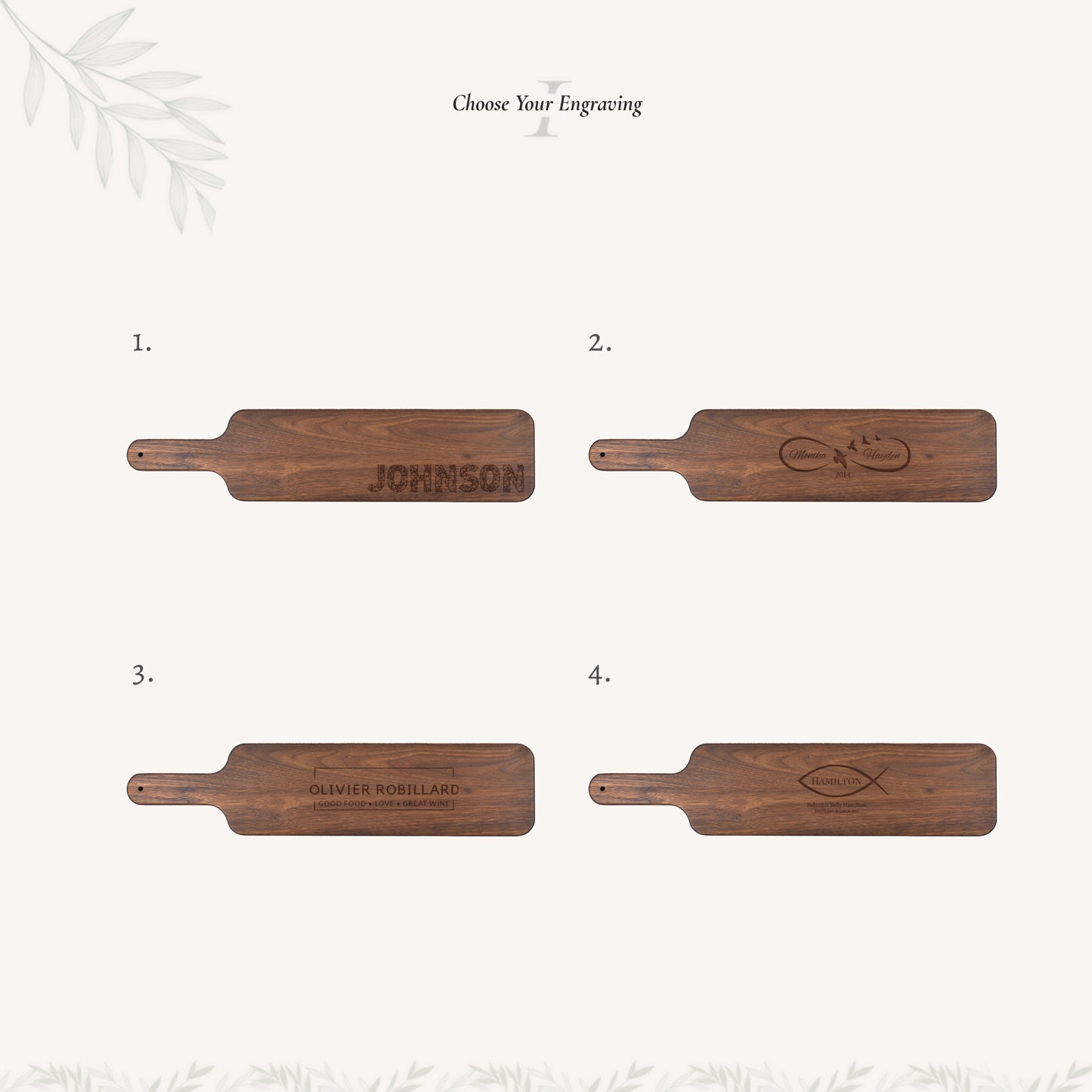 Tabla de cortar de madera baguette