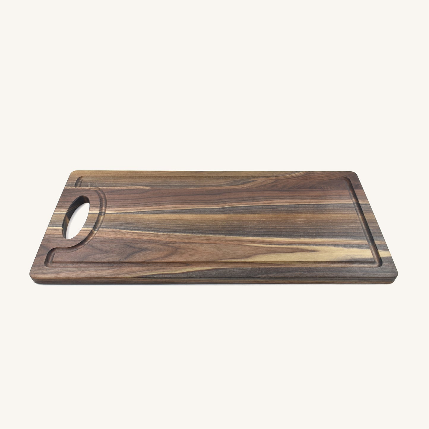 Grande planche à découper en bois avec poignée