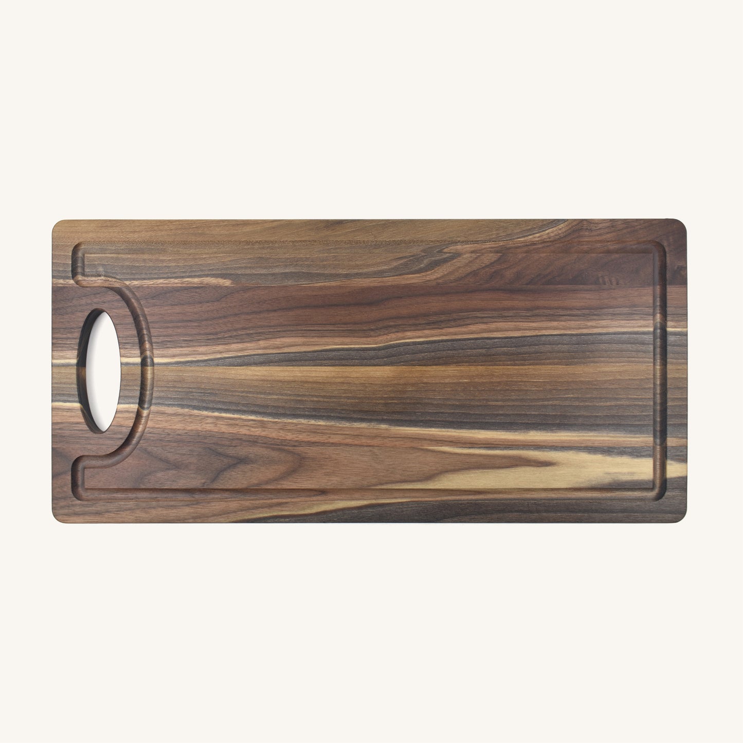 Grande planche à découper en bois avec poignée