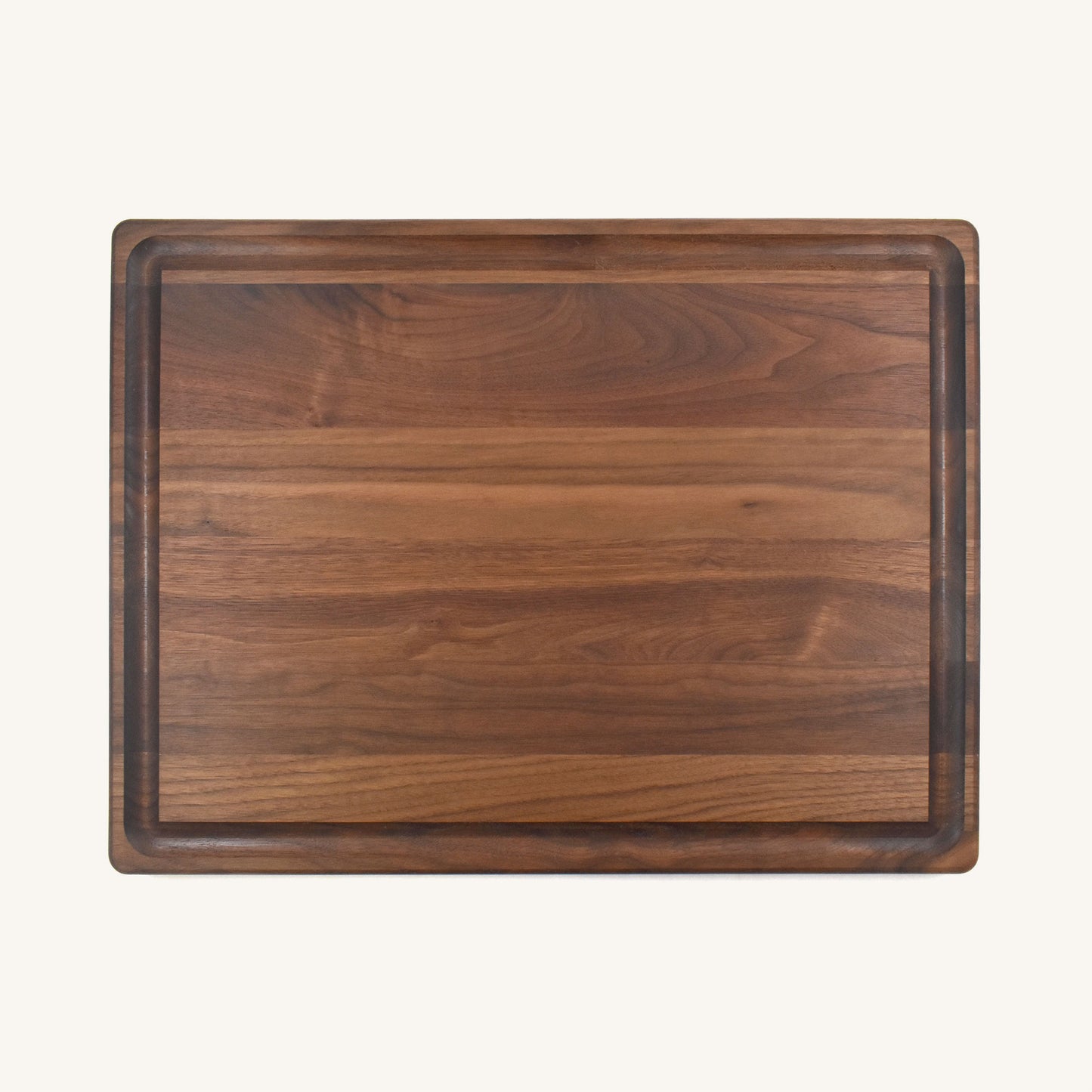 Tabla de carnicero de grano plano con ranura para jugo