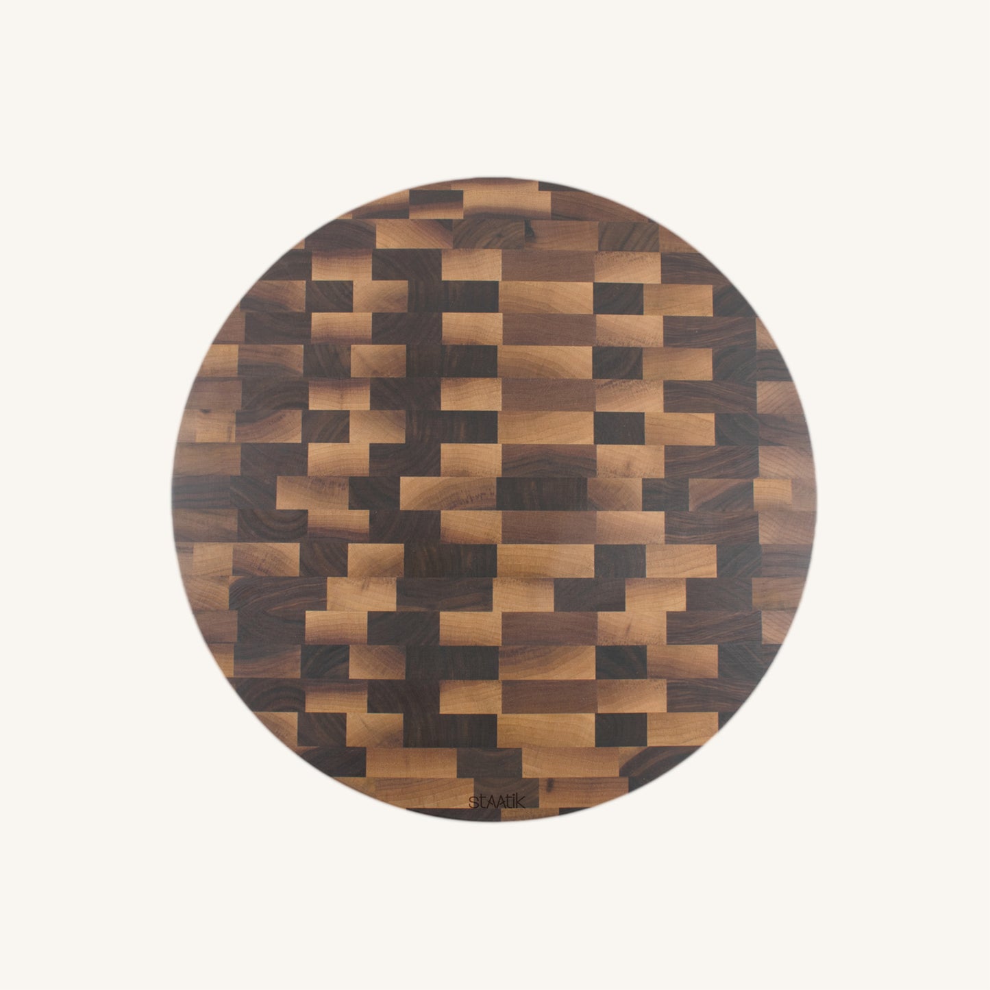 Bloque de carnicero de grano redondo grande