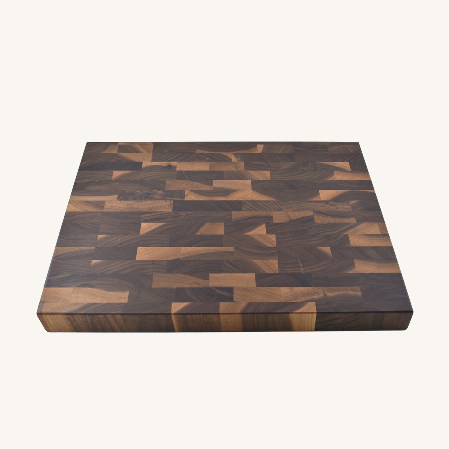 Bloque de carnicero de grano medio con muescas en el mango lateral