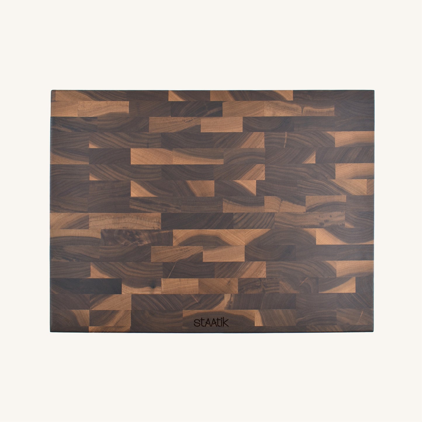 Bloque de carnicero de grano medio con muescas en el mango lateral