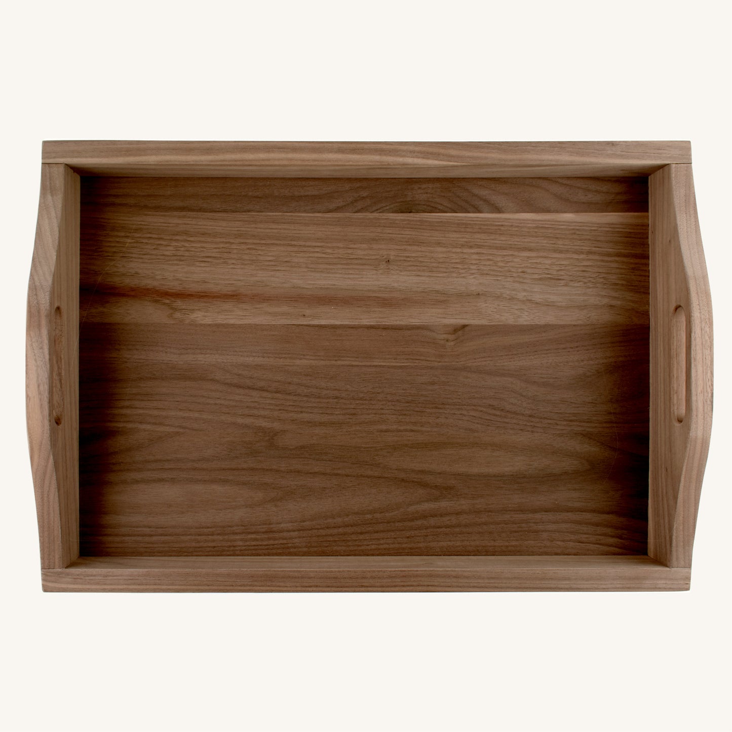 Bandeja grande de madera con asas