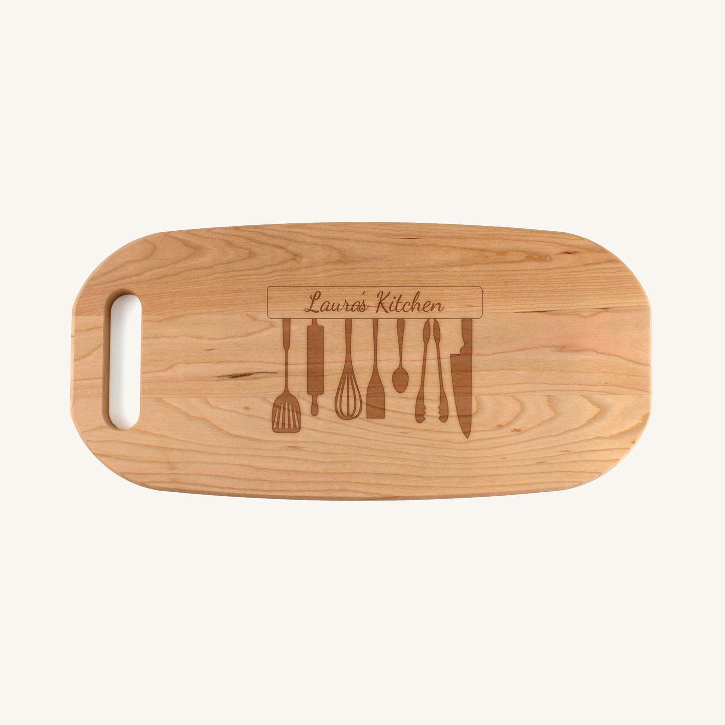 Bandeja para Charcutería de Madera con Asa