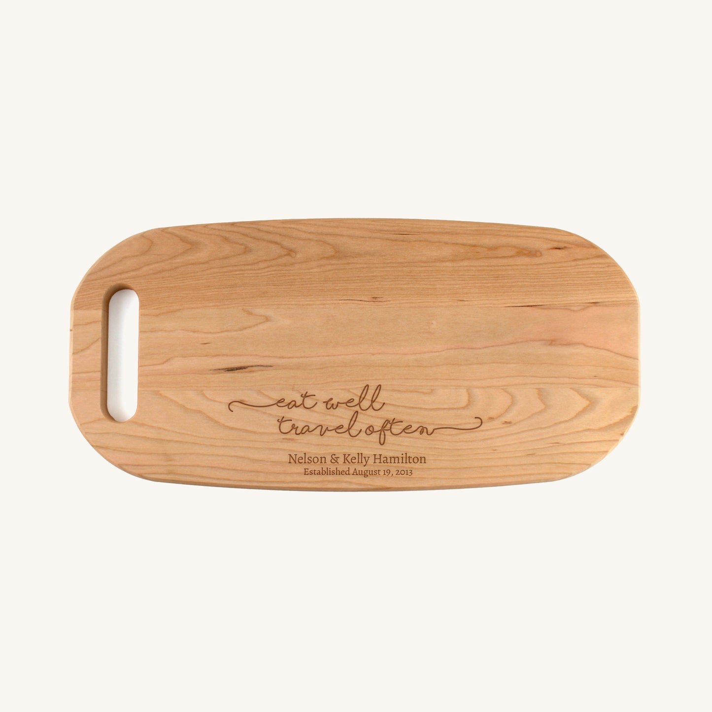 Bandeja para Charcutería de Madera con Asa