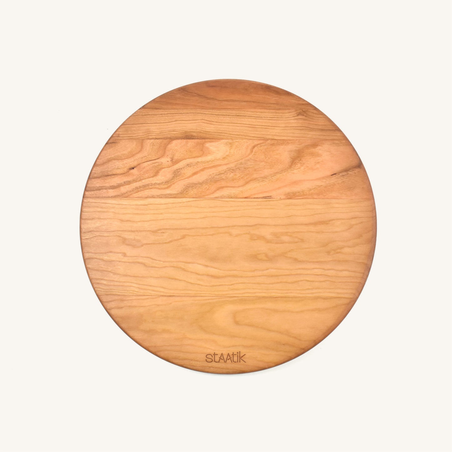 Planche à découper en bois ronde de 10 1/2 pouces