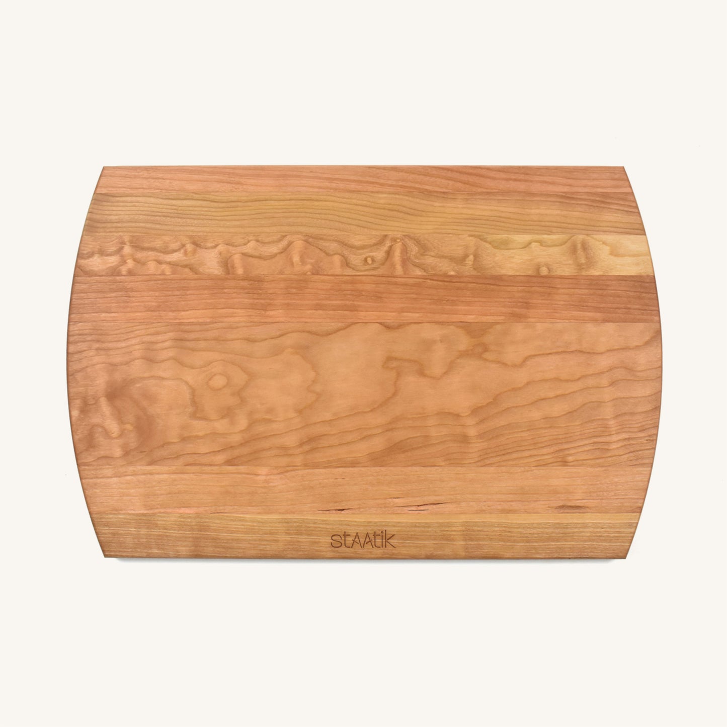 Tabla de cortar de madera grande con ranura para jugo