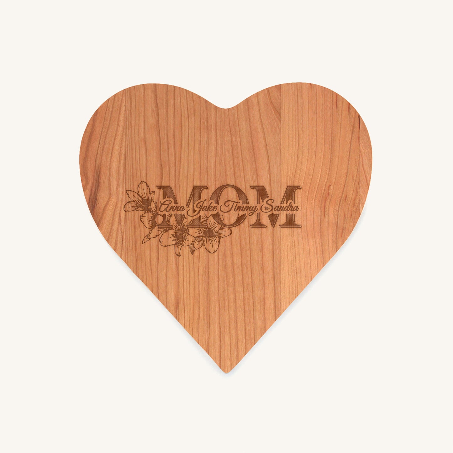 Novelty Heart Shaped Cutting Board