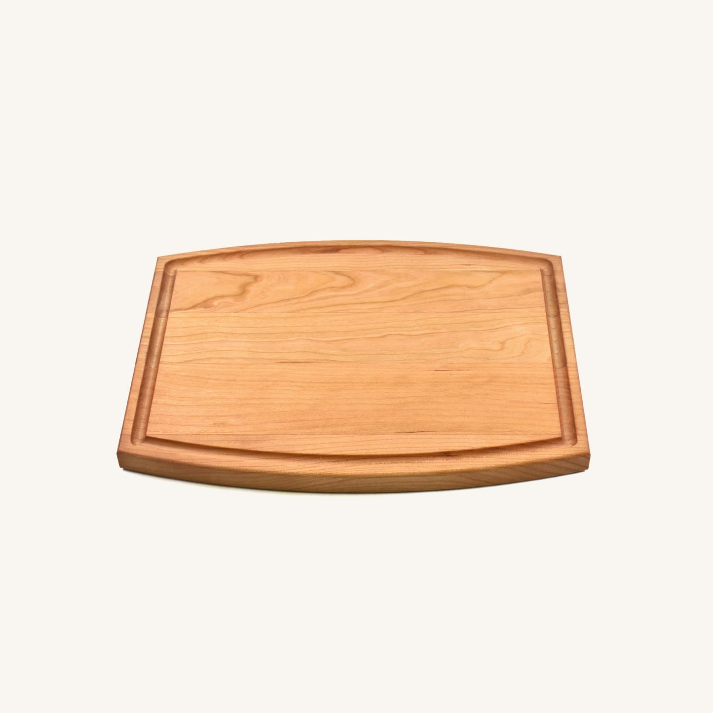 Arched Wood Cutting Board with Juice Groove