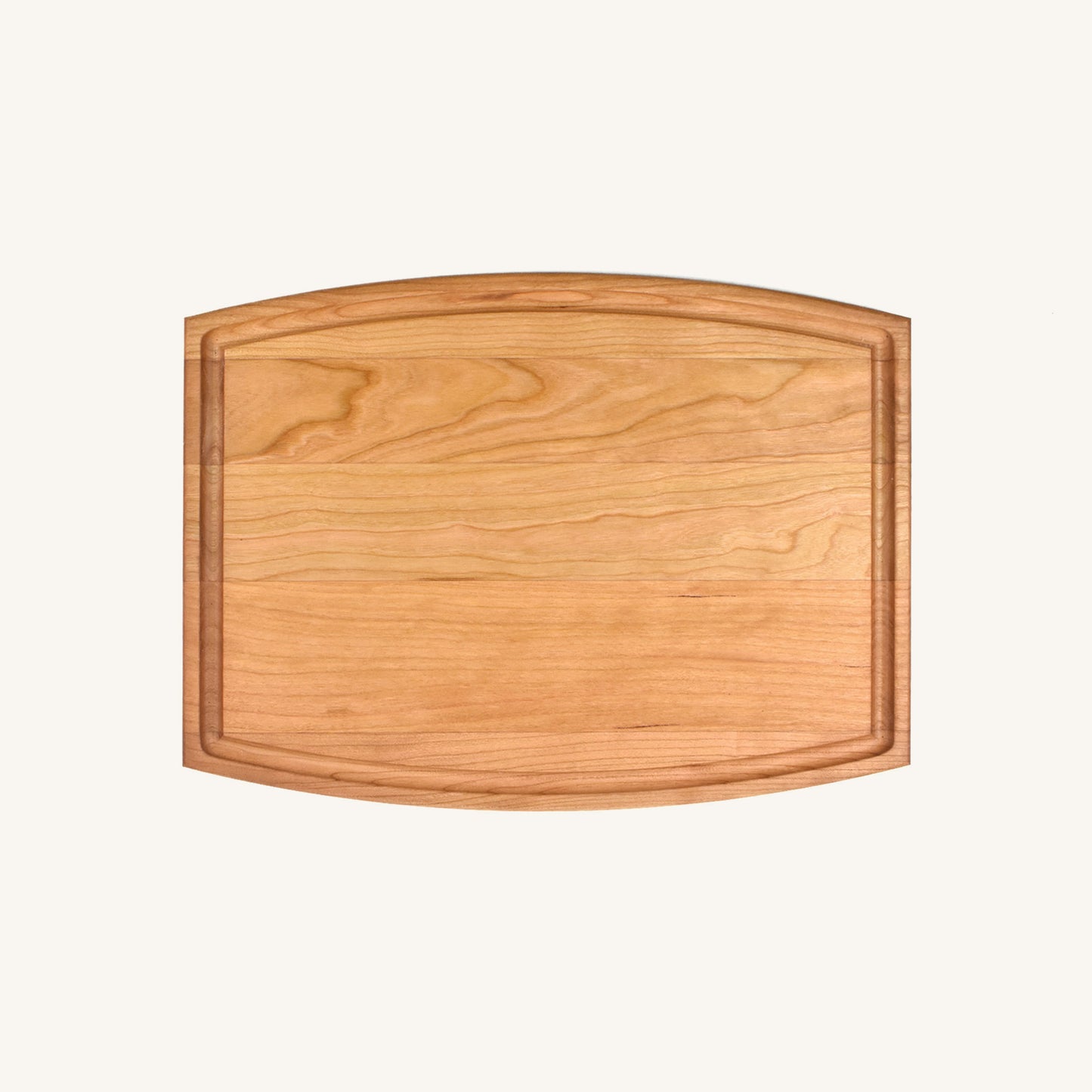 Arched Wood Cutting Board with Juice Groove