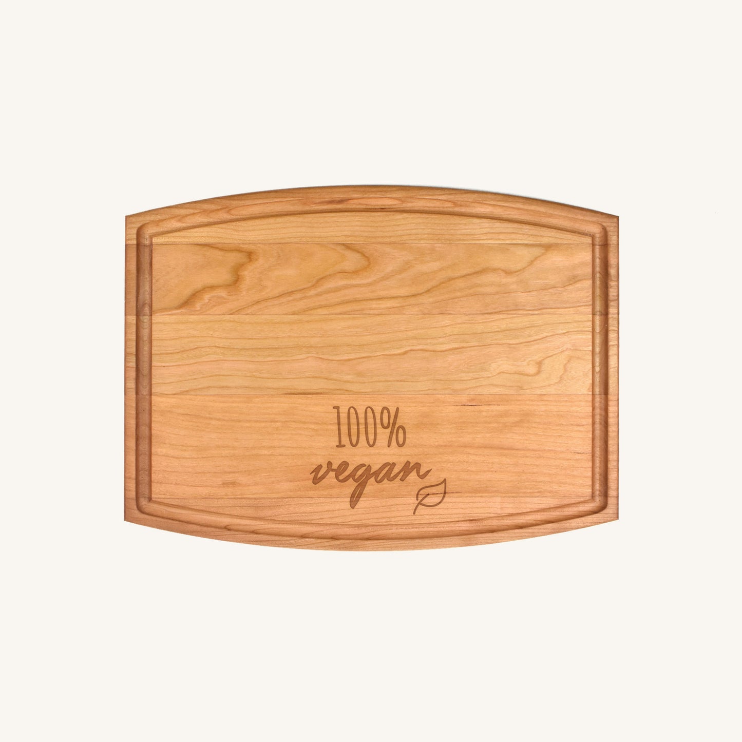 Arched Wood Cutting Board with Juice Groove