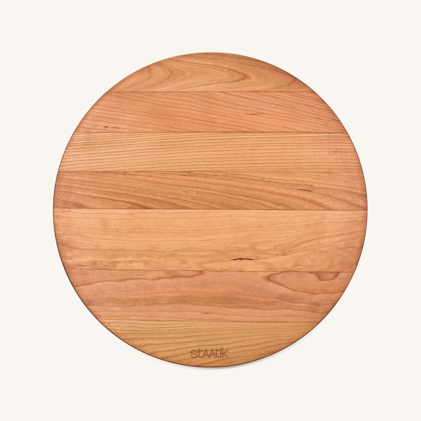 Tabla de cortar de madera redonda de 13 1/2 pulgadas