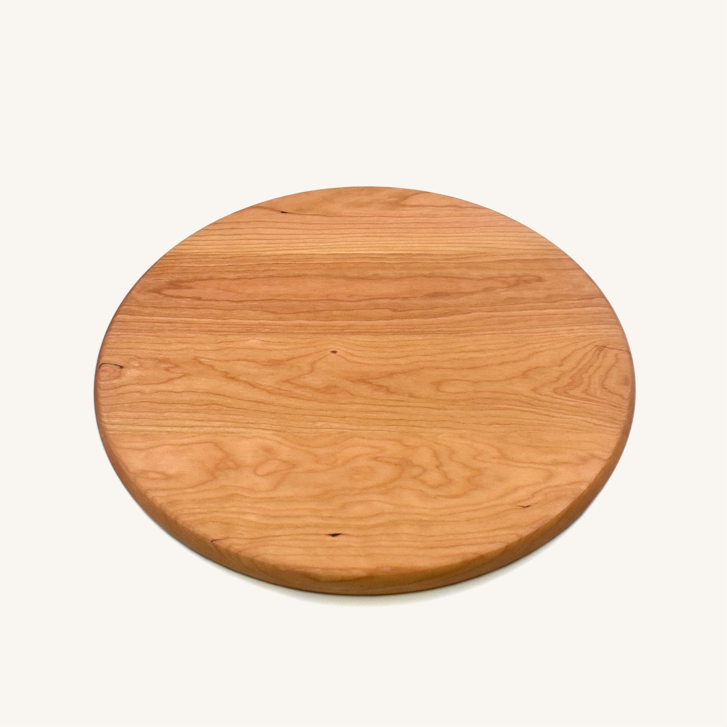 Tabla de cortar de madera redonda de 15 pulgadas