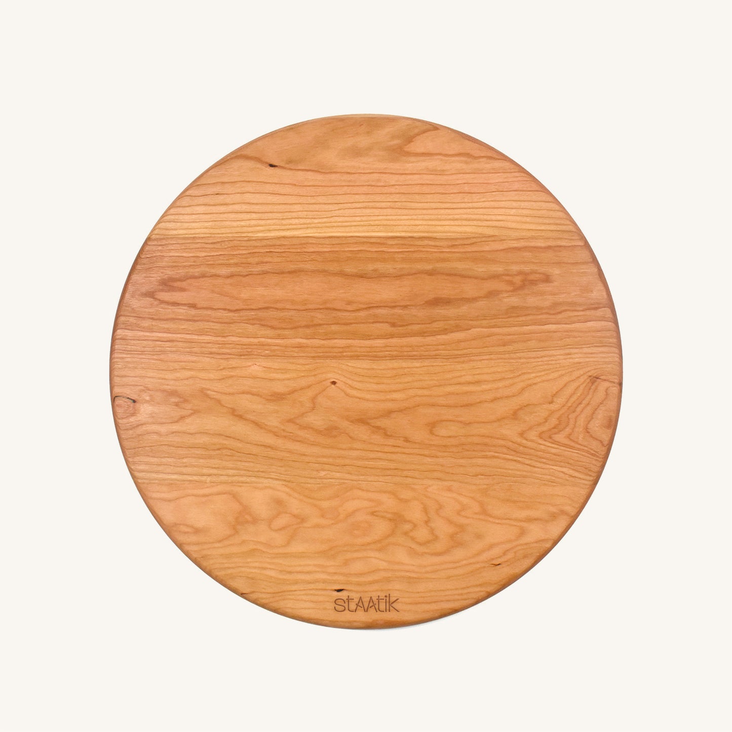 Tabla de cortar de madera redonda de 15 pulgadas