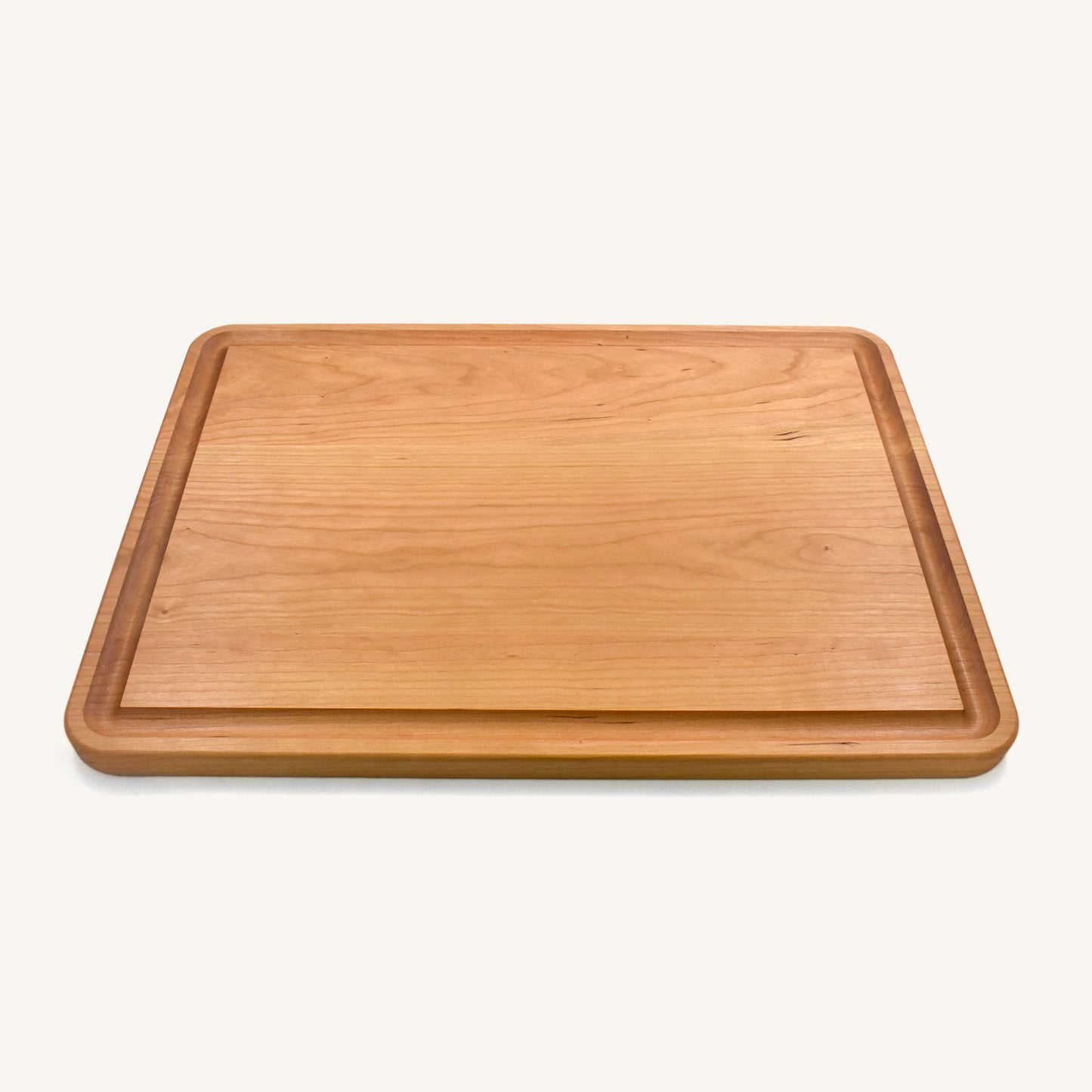 Large Flat Grain Butcher Board with Juice Groove