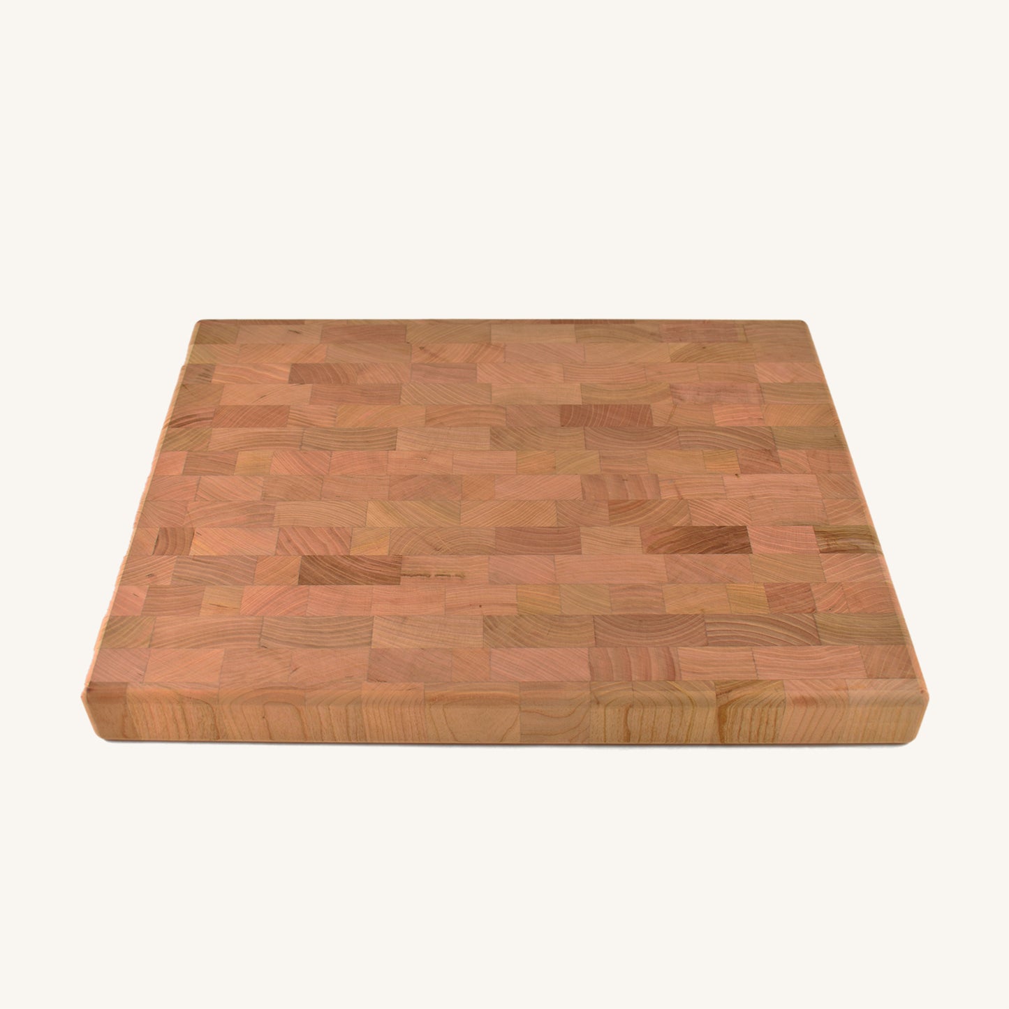 Bloque de carnicero de grano medio con muescas en el mango lateral