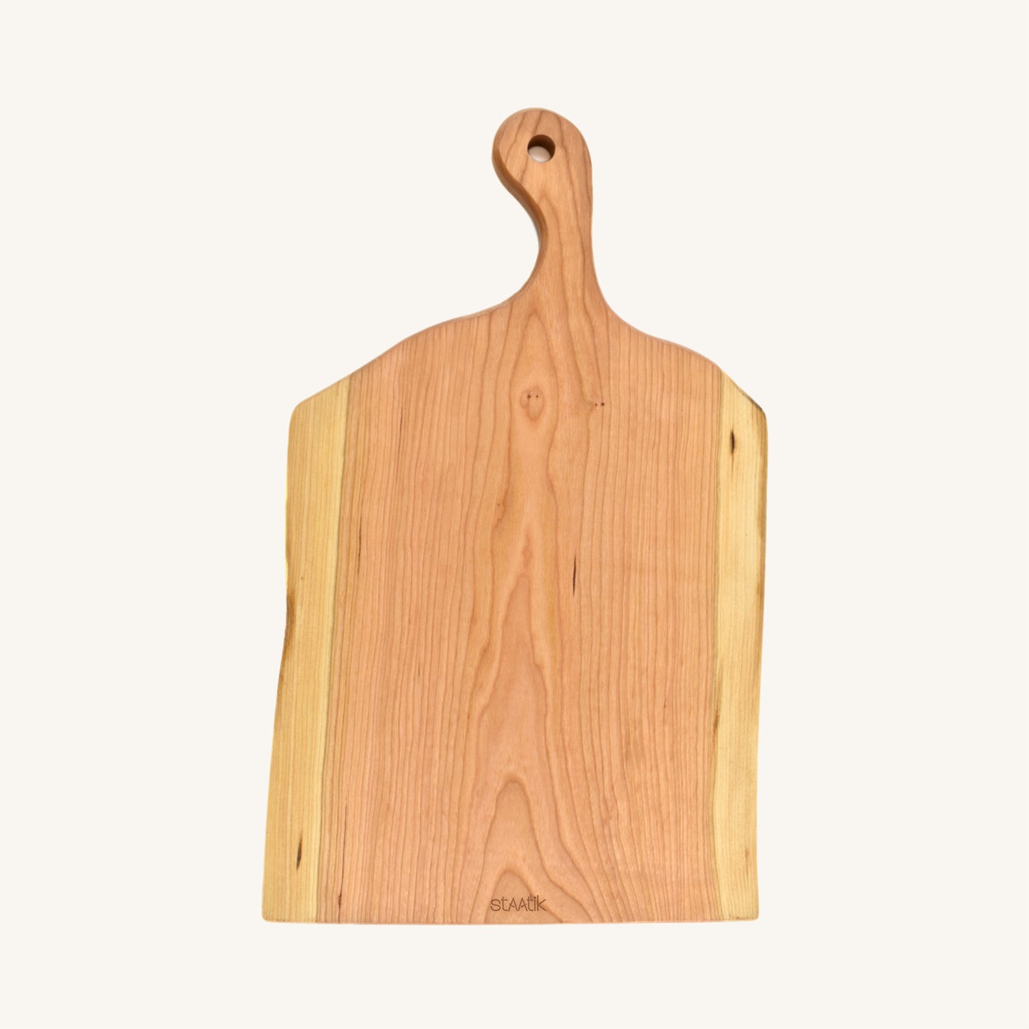 Grande planche de service en bois artisanal Live Edge