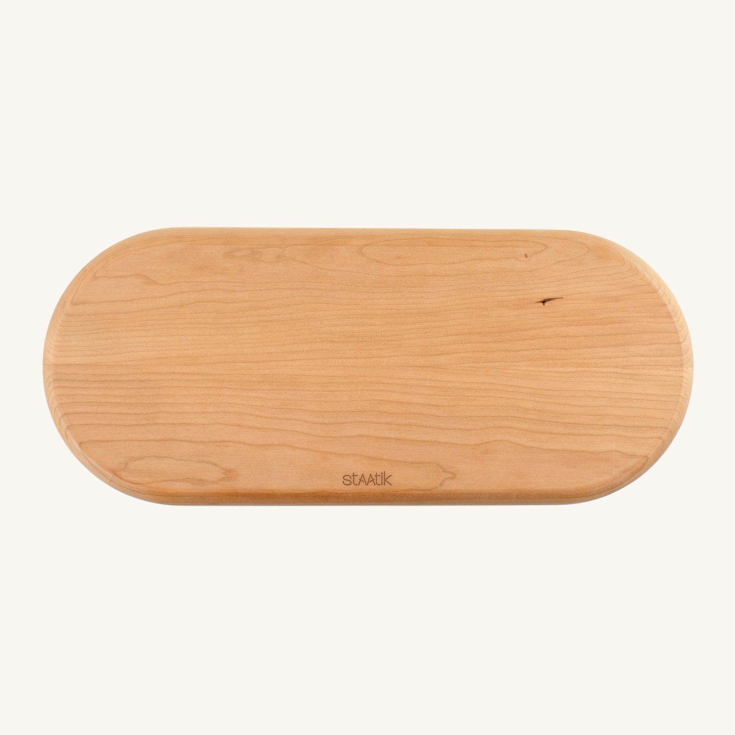 Bandeja ovalada de madera dura