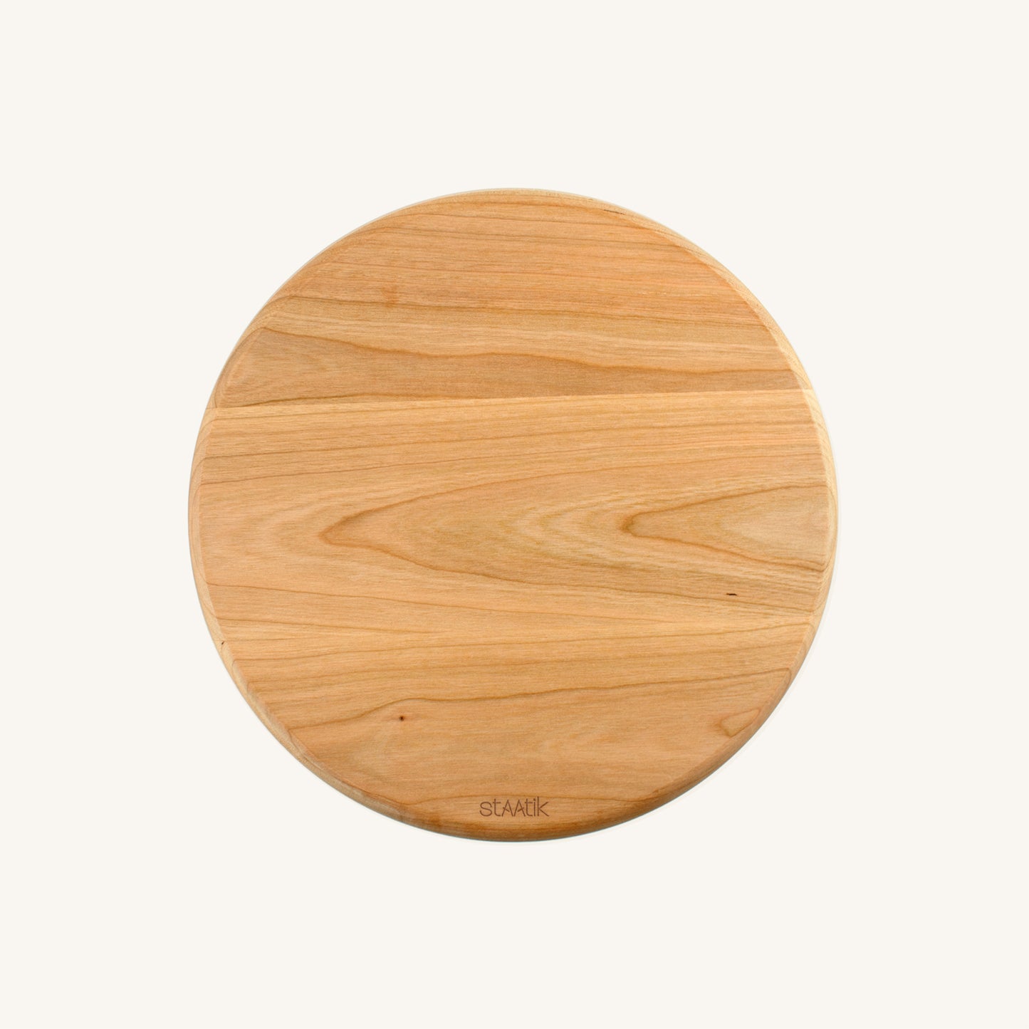 Bandeja redonda de madera dura