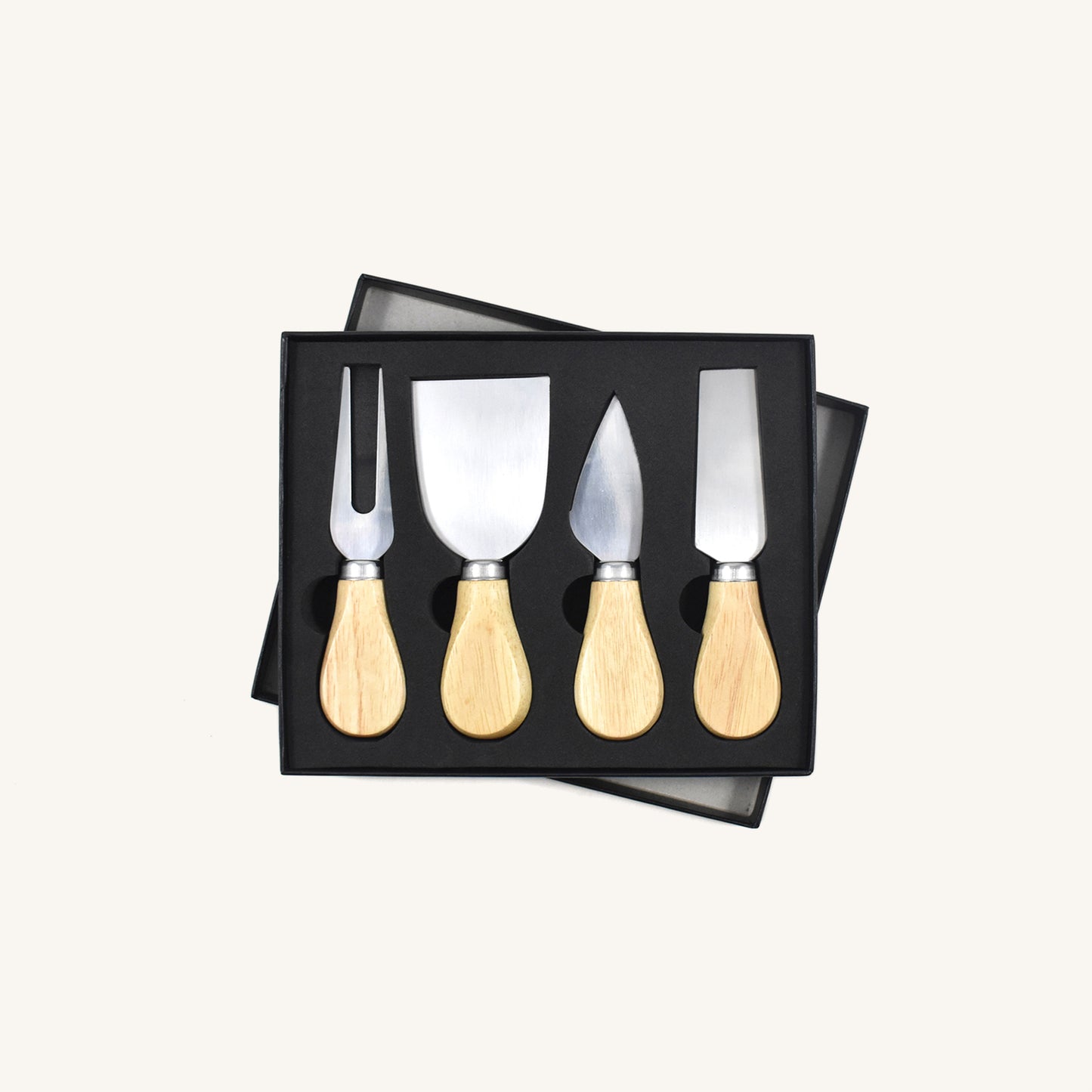 4-Piece Wood Cheese Knife Set