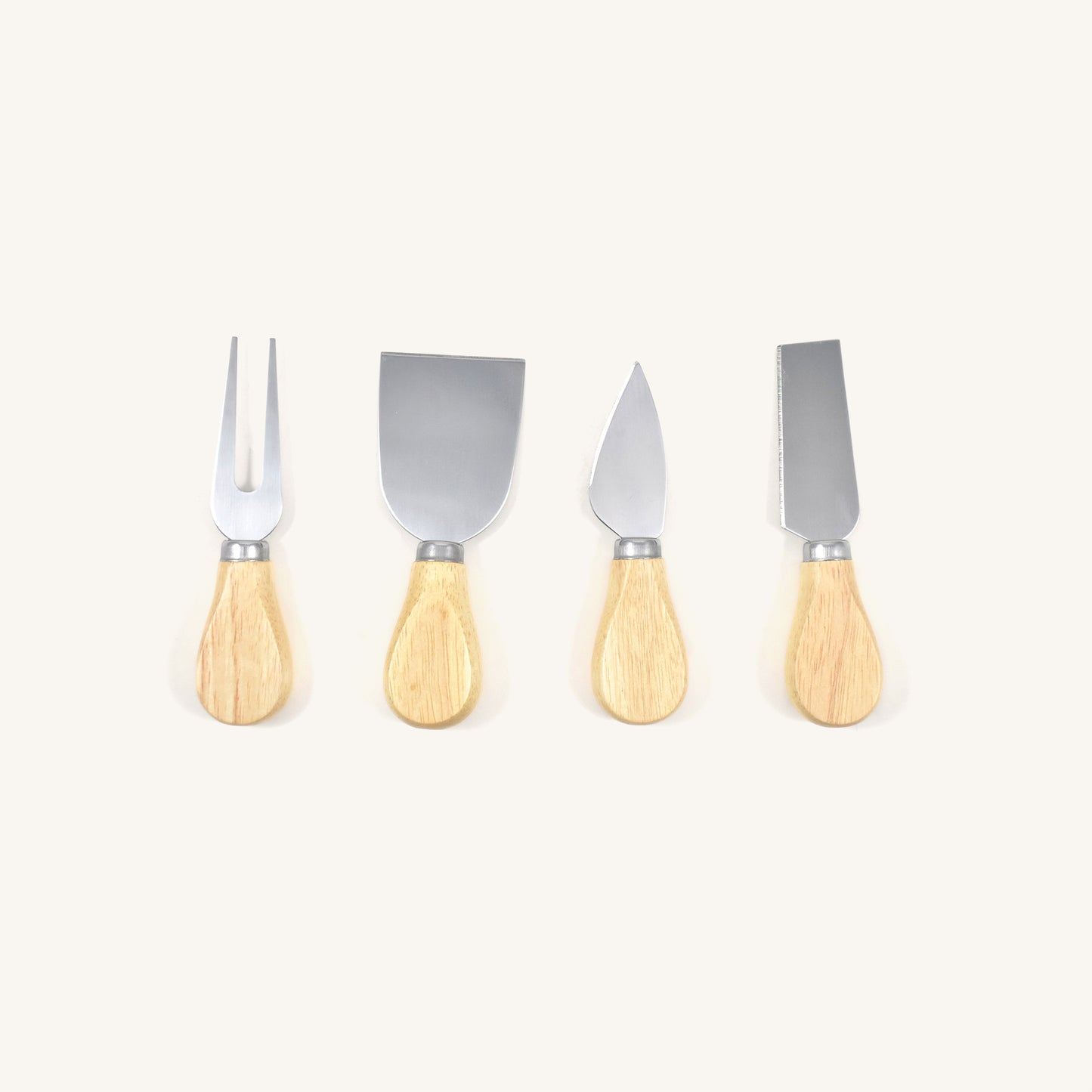 4-Piece Wood Cheese Knife Set