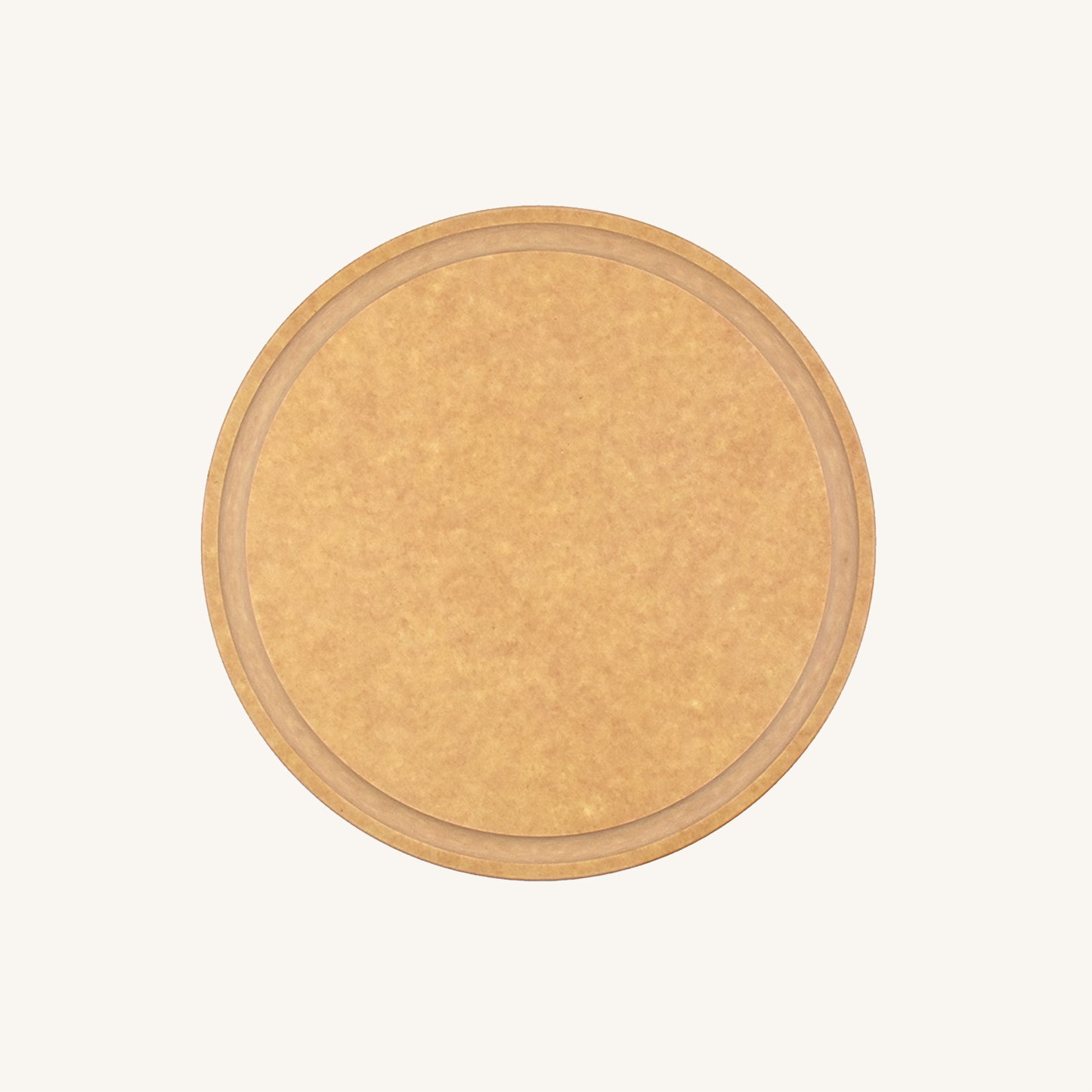 Tabla de cortar redonda apta para lavavajillas con ranura para jugo