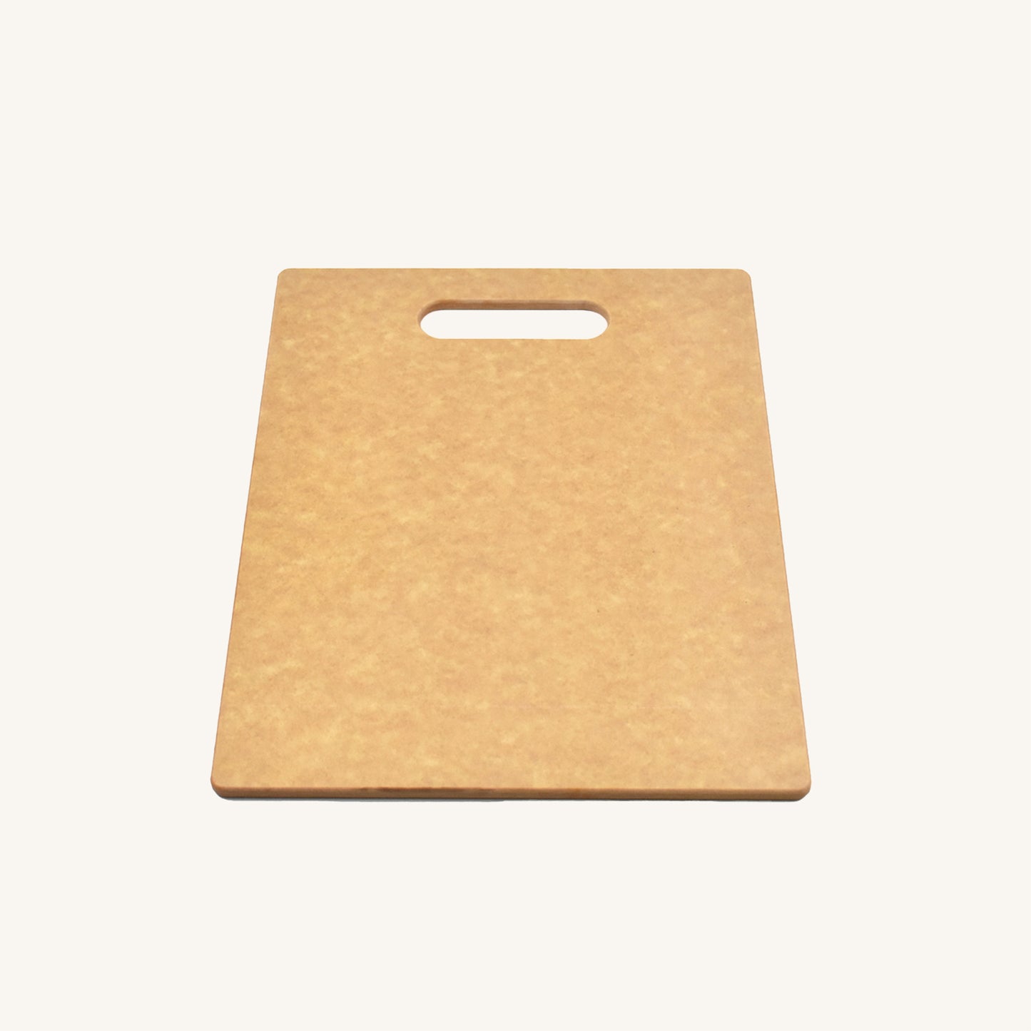Tabla de cortar con mango pequeño, apta para lavavajillas, con esquinas y bordes redondeados